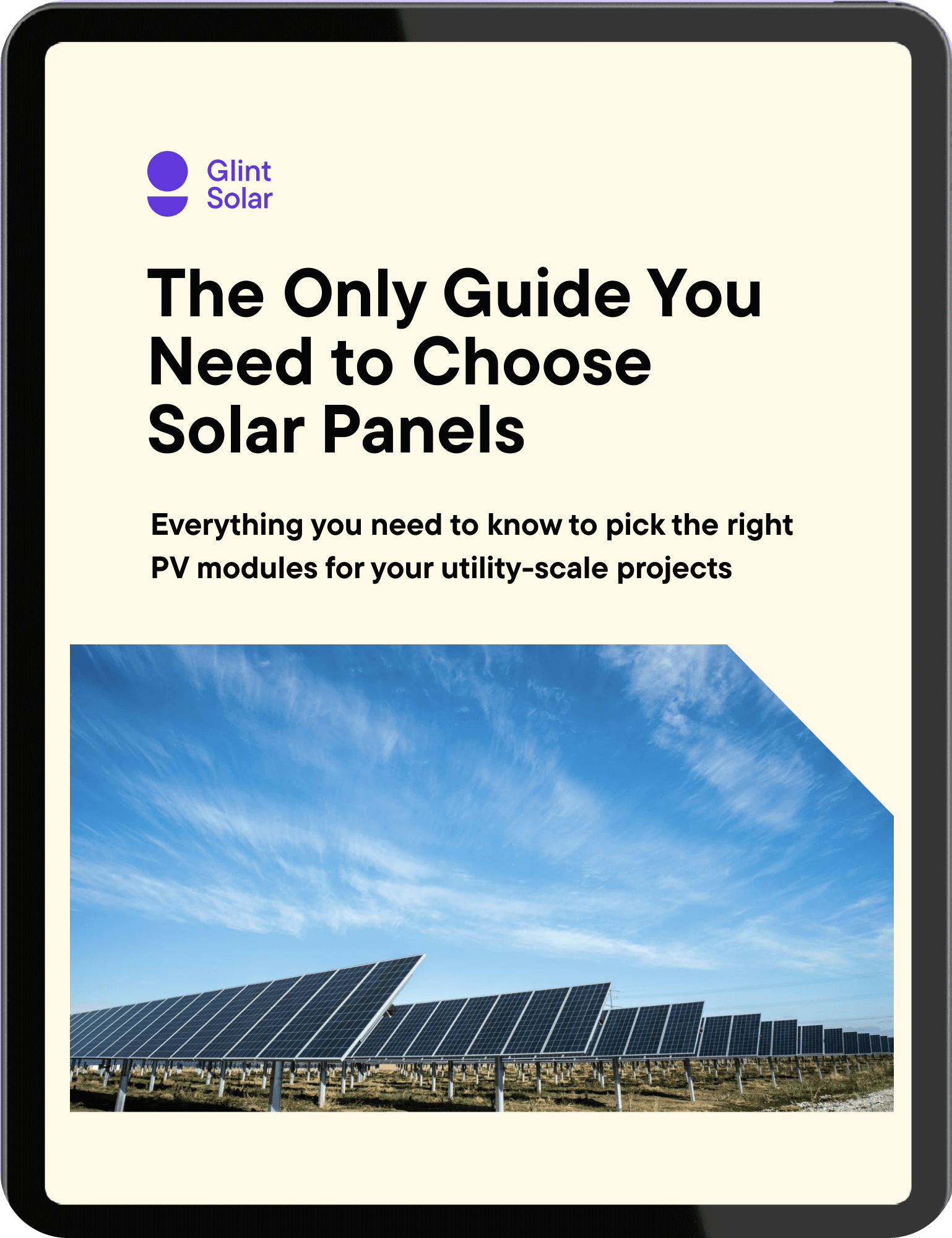 PV modules cover